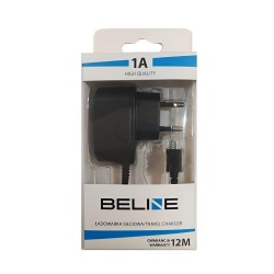 Ładowarka sieciowa Beline microUSB 1A - czarna