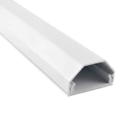 Listwa maskująca do kabli aluminiowa Maclean MCTV-897 W 33x18x750mm, biała