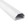 Listwa maskująca do kabli aluminiowa Maclean MCTV-897 W 33x18x750mm, biała