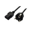 Kabel zasilający Savio CL-89 CEE 7/7 - IEC 320 C13 1,2m