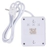Listwa zasilająca Maclean MCE387 W, przedłużacz 2 gniazda + 3xUSB, 110-240V AC 50/60Hz, 2.1A max 2500W, 1.5m, biała