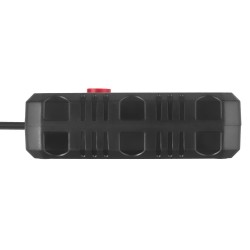 Listwa zasilająca Maclean MCE387 B, przedłużacz 2 gniazda + 3xUSB, 110-240V AC 50/60Hz, 2.1A max 2500W, 1.5m, czarna