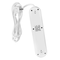 Listwa zasilająca Maclean MCE394 W, przedłużacz 3gniazda + 3xUSB, 110-240V AC 50/60Hz, 2.1A max 2500W, 1,5m, biała