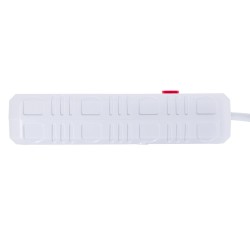 Listwa zasilająca Maclean MCE392 W, przedłużacz 4 gniazda + 3xUSB, 110-240V AC 50/60Hz, 2.1A max 2500W, 1,5m, biała