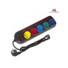 Listwa zasilająca przedłużacz Maclean MCE204M 5 gniazd z włącznikami czarna 1,5m 2300W multicolor