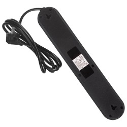 Listwa zasilająca Maclean MCE395 B, przedłużacz 5 gniazd + 3xUSB, 110-240V AC 50/60Hz, 2.1A max 2500W, 1,5m, czarna