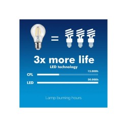 Żarówka filamentowa LED E27 Maclean MCE268 WW 8W 230V ciepła biała 3000K 806lm retro edison
