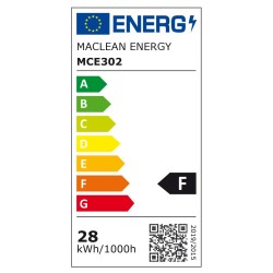 Żarówka LED Maclean MCE302 CW E27, 28W, 220-240V AC, zimna biała, 6500K, 2940lm