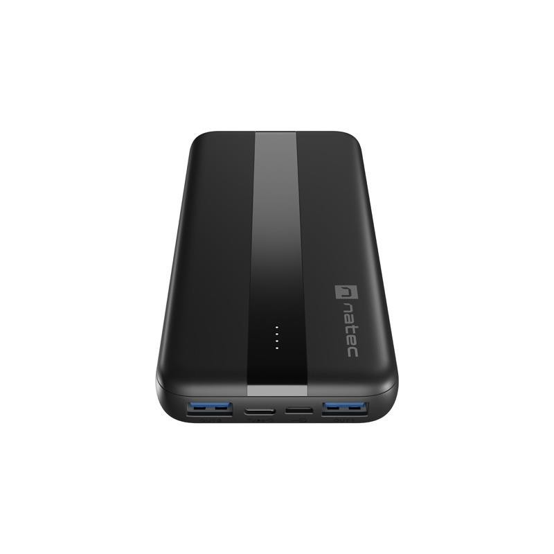 Powerbank Natec Trevi Slim Q V2 10000Mah PD USB-C 20W + USB-A 18W + Kabel USB-C - USB-C