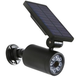 Atrapa kamery Maclean SOL1801S, solarna, migająca dioda, czujnik ruchu, oświetlenie LED, naklejka gratis
