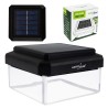 Lampa solarna LED na słupek GreenBlue, 80x80mm, daszek kopertowy, 3200K, GB127 WW