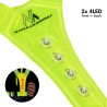 Szelki LED dla biegaczy, rowerzystów Maclean MCE425