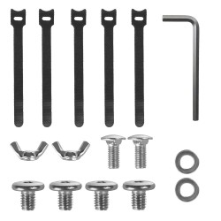 Organizer podbiurkowy na kable Maclean MC-103 W, max. obciążenie 5kg, max. 728mm, biały