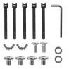 Organizer podbiurkowy na kable Maclean MC-103 W, max. obciążenie 5kg, max. 728mm, biały