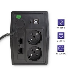 Zasilacz awaryjny UPS Qoltec Monolith | 850VA | 480W | LCD | USB | RJ45