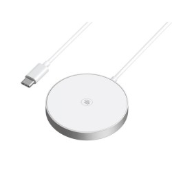 Ładowarka indukcyjna bezprzewodowa MagSafe Qi2 GoGEN WCHMS03 15W biała