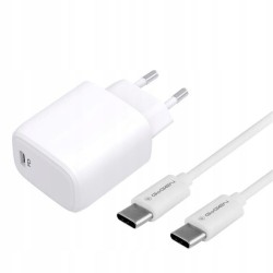 Ładowarka sieciowa GoGEN ACHPD120CW 1x USB-C PD 20W + kabel USB 1m biała