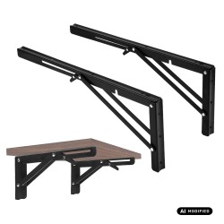 Uchwyt półki ściennej Maclean MC-196, składany min 350mm, max 700mm, max 50kg, 2 szt.