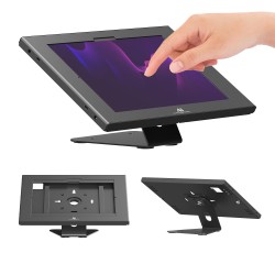 Uchwyt reklamowy do tabletu Maclean MC-956 B, z blokadą. 12.4"-13", iPad Air/ Pro, Samsung Tab S10+/S9+/S8+/S7+, 257x350x22mm