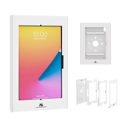 Uchwyt reklamowy do tabletu Maclean MC-950 W, z blokadą. 12.4"-13", iPad Air/ Pro, Samsung Tab S10+/S9+/S8+/S7+, 257x350x22mm