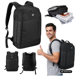 Plecak na laptopa NanoRS RS204 B, 15,6", czarny, 42*28,5*14 , wodoodporny