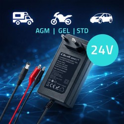 Ładowarka do akumulatora Qoltec 24V | 19.2W