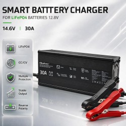 Ładowarka Qoltec do LiFePO4 12V | 30A | PF 0.9
