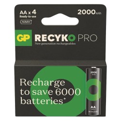 Akumulatorki AA/LR6 GP ReCyko Pro Ni-MH 2000mAh - blister 4 szt.