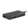 Hub USB Natec Moth 4xUSB 3.0 czarny