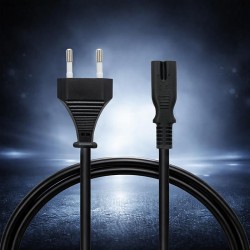 Kabel zasilający Qoltec IEC C7 | CEE 7/16 | 2*0.75mm2 | 1m