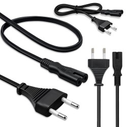 Kabel zasilający Qoltec IEC C7 | CEE 7/16 | 2*0.75mm2 | 1m
