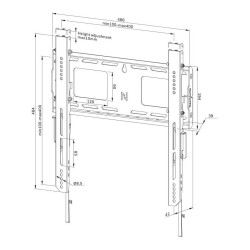 Uchwyt na telewizor Neomounts WL30-750BL14 32"-75" max 100kg