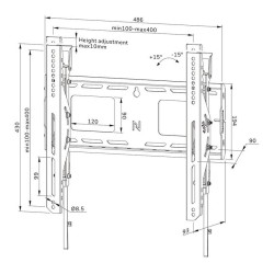 Uchwyt na telewizor Neomounts WL35-750BL14 32"-75" max 100kg