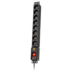 Listwa zasilająca Lestar LXRM 816 16A G-A K.:CZ 5,0M 19"PDU