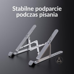 Podstawka do notebooka Orico PFB-A2-SV-BP składana aluminium