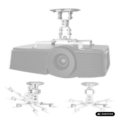 Uchwyt sufitowy do projektora Maclean MC-200 W, 54~320mm, do 13,5 kg, rotacja 360 stopni