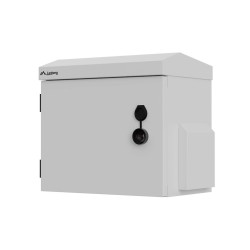 Szafa instalacyjna Rack wisząca 10" hermetyczna IP55 do montażu na ścianie/słupie 320x220x300 szara Lanberg (złożona)
