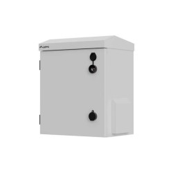 Szafa instalacyjna Rack wisząca 10" hermetyczna IP55 do montażu na ścianie/słupie 320x220x400 szara Lanberg (złożona)