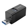 Hub USB Orico MINI-U32-BK-BP mini bez kabla 3 porty USB-A 3.1 i 2.0