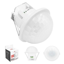 Czujnik obecności PIR Maclean MCE822, do zabudowy, zasięg 10x40m, 1000W/2000W, 220-240V AC, 50/60Hz, IP54