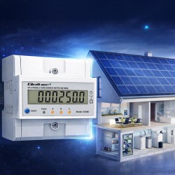 Miernik zużycia energii Qoltec trójfazowy na szynę DIN