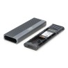 Obudowa DIGITUS USB 3.1 Typ C na dysk SSD M.2 NVMe 10Gbps + SATA 6Gbps aluminiowa, beznarzędziowa