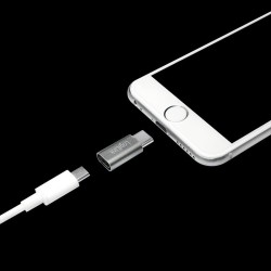 Adapter LogiLink AU0041 USB-C na Micro USB srebrny