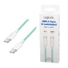 Kabel USB 2.0 LogiLink CU0346 USB-C - USB-C, M/M, 480 Mb/s, 60 W, zielony, 0,5m