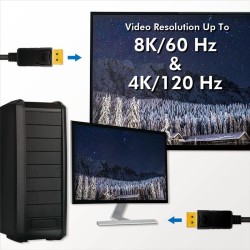 Kabel DisplayPort 1.4 LogiLink CV0121 M/M, 3m