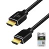 Kabel HDMI LogiLink CH0110 8K/60 Hz, 48 Gb/s, aluminium, nylon, 1m