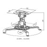 Uchwyt sufitowy LogiLink BP0057 do projektora, ramię 150 mm