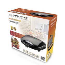 Gofrownica Esperanza Blueberry 1000W EKT008