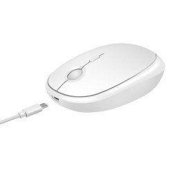 Mysz bezprzewodowa LogiLink ID0205 dwa tryby 2,4 GHz i BT 4.0, biała