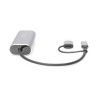 Karta sieciowa DIGITUS przewodowa USB 3.1 Typ C + USB A do 1x RJ45 2.5 Gigabit Ethernet 10/100/1000/2500Mbps